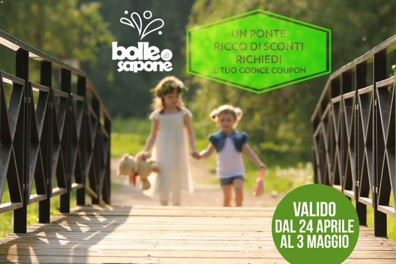 Codice Coupon Sconto 60% Ponte 25 Aprile - 1 Maggio
