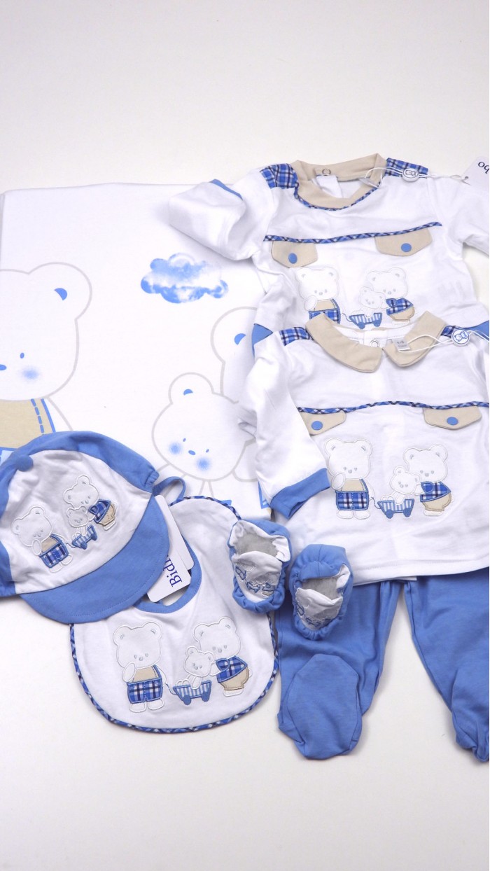 Bauletto Corredino Neonato Nascita Bidibimbo BCB1068
