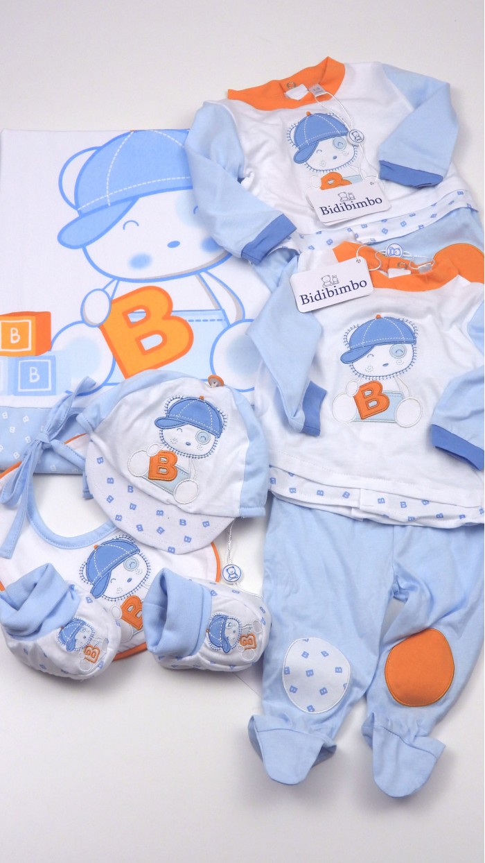 Bauletto Corredino Neonato Nascita Bidibimbo BCB1070