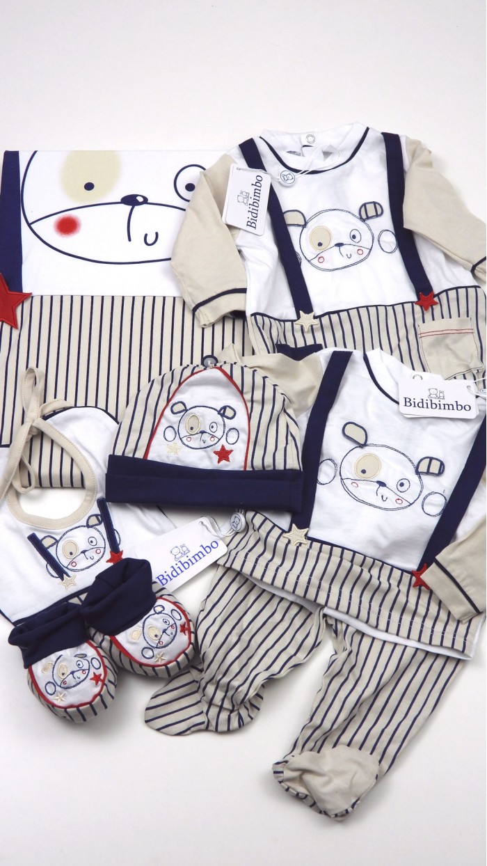 Bauletto Corredino Neonato Nascita Bidibimbo BCB1071