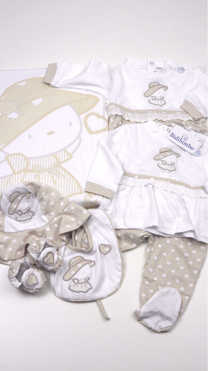 Bauletto Corredino Neonato Nascita Bidibimbo BCB1074
