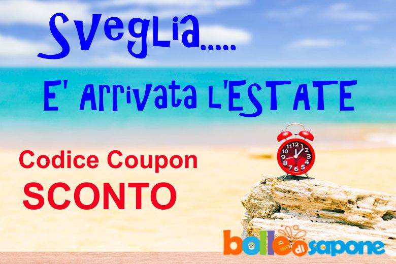 Regalo un Codice Coupon SCONTO Extra su Tutti i Prodotti - Bolle di Sapone