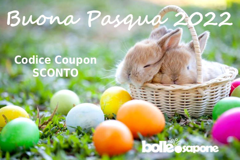 Auguri di Buona Pasqua 2022 Sorpresa Codice Coupon Sconto - Bolle di Sapone®
