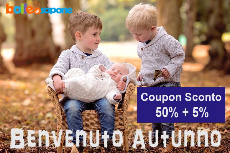 Coupon Sconto Abbigliamento Neonati e Bambini Autunno 2020 - Bolle di Sapone®