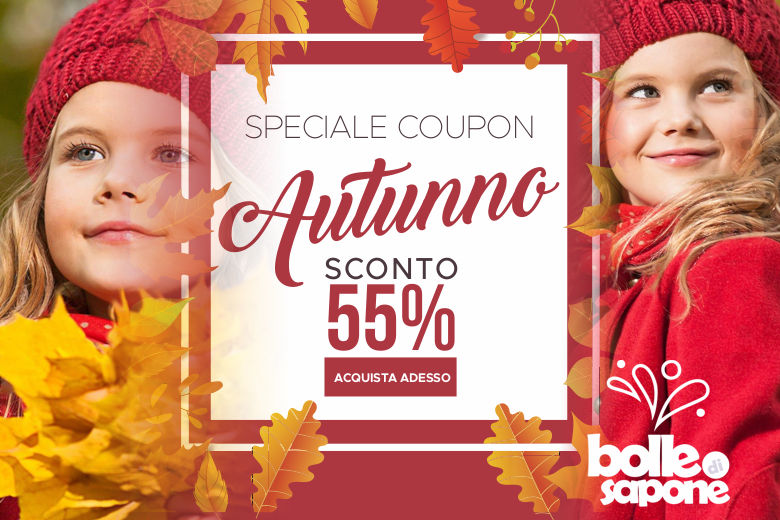 Grande Offerta D'Autunno Codice Coupon Sconto -55% - Bolle di Sapone Abbigliamento