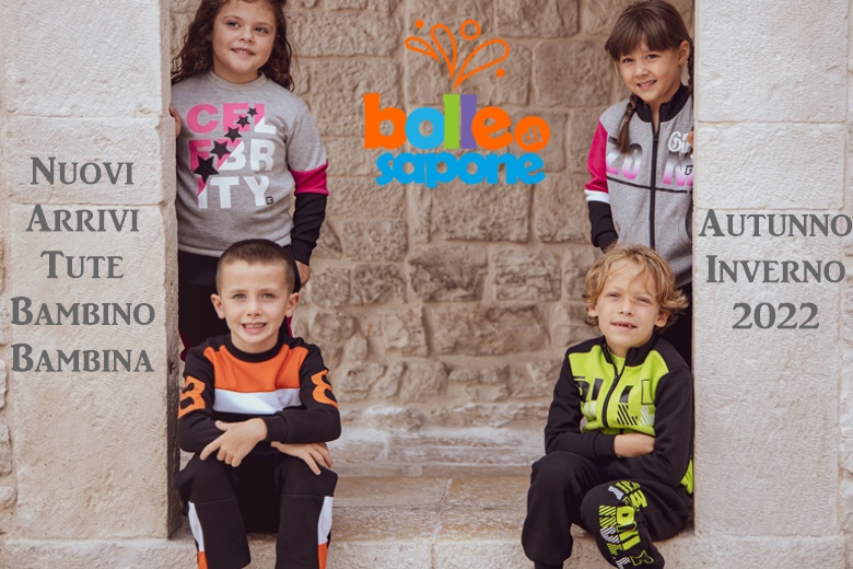 Nuovi Modelli Tute per Bambini Autunno Inverno 2022 - Bolle di Sapone®