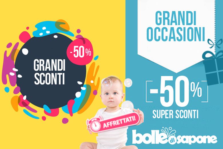 Grandi Sconti -50% Abbigliamento Bambini e Neonati - Bolle di Sapone®