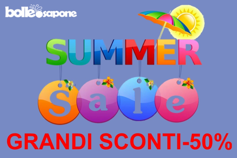 Sconti -50% Su Tutti i Prodotti Grande Promozione Primavera Estate 2021 - Bolle di Sapone®