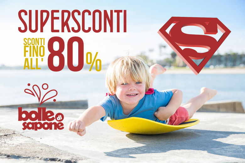 E' Arrivata l'estate Con la Super Promozione dal -50% al -80% - Bolle di Sapone Abbigliamento Bambini